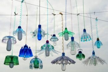 Recycled PET Plastic Bottle Plant And Animal Sculptures By Veronika Richterová